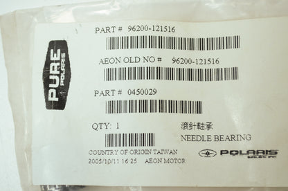 OEM Polaris 450029 Needle Bearing 96200-121516 NOS
