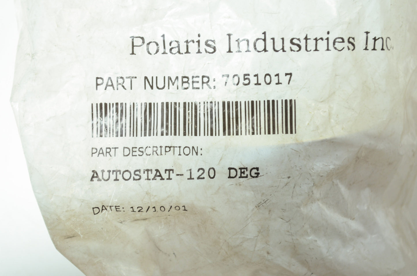 NEW OEM Polaris Thermostat Storm SKS RMK 600 700 XCR Ultra SPX 7051017 NOS