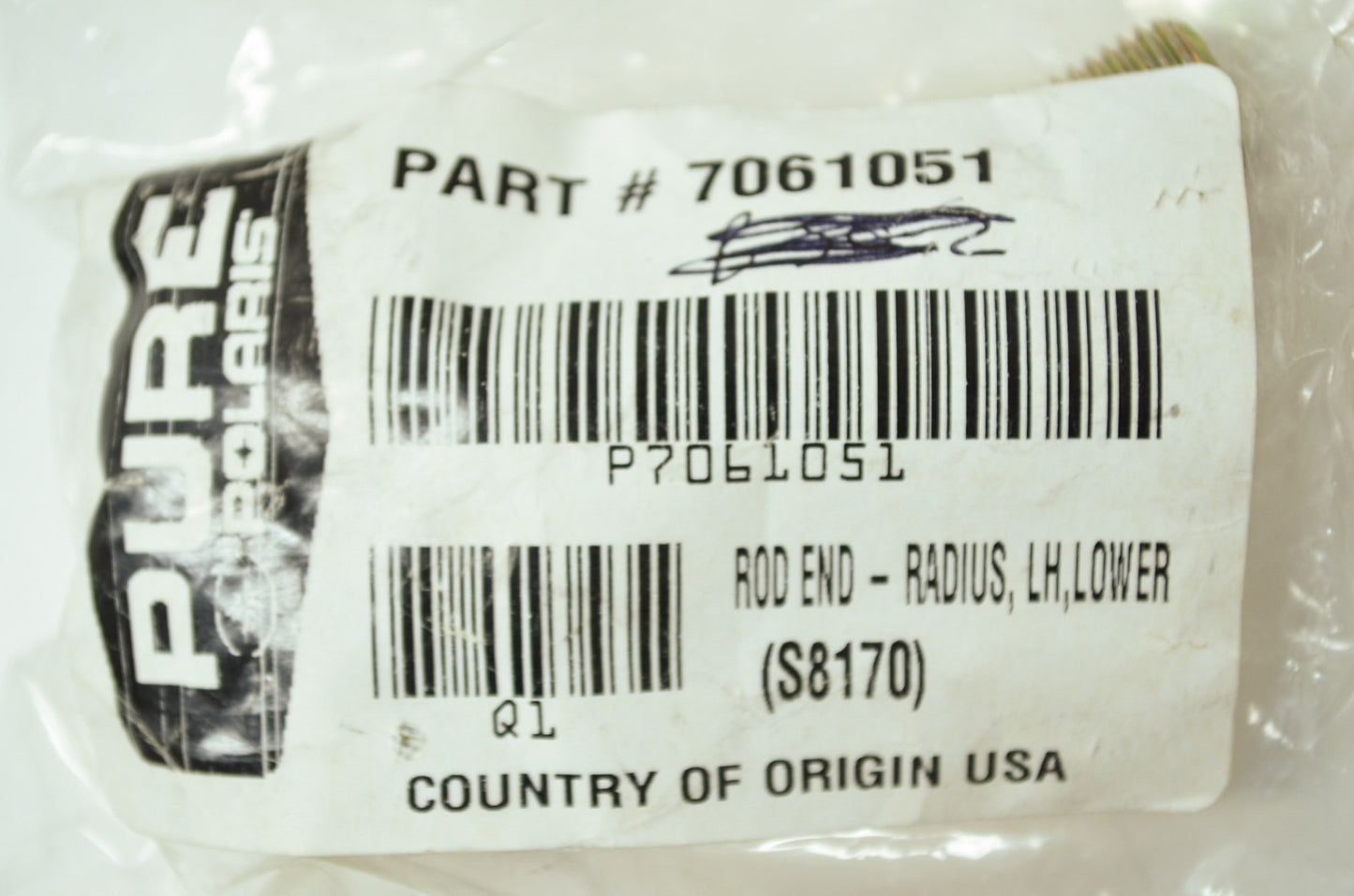 OEM Polaris 7061051 Lower Left Hand Radius Rod End NOS