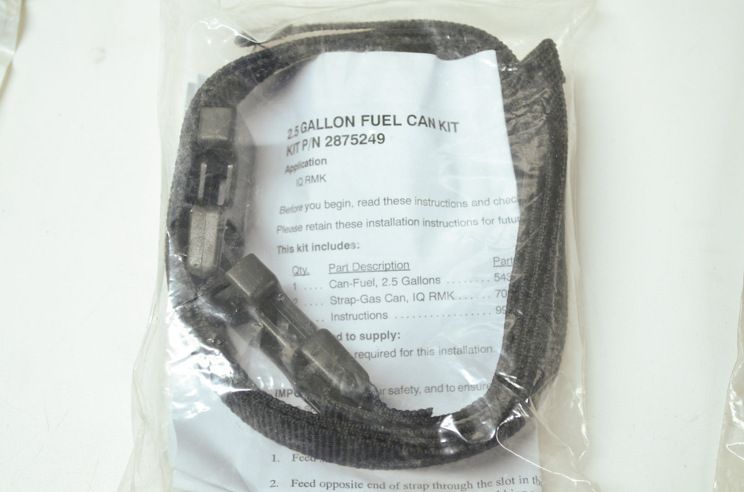 New OEM Polaris Gas Tank Strap 05-08 RMK 05-07 Switchback NOS