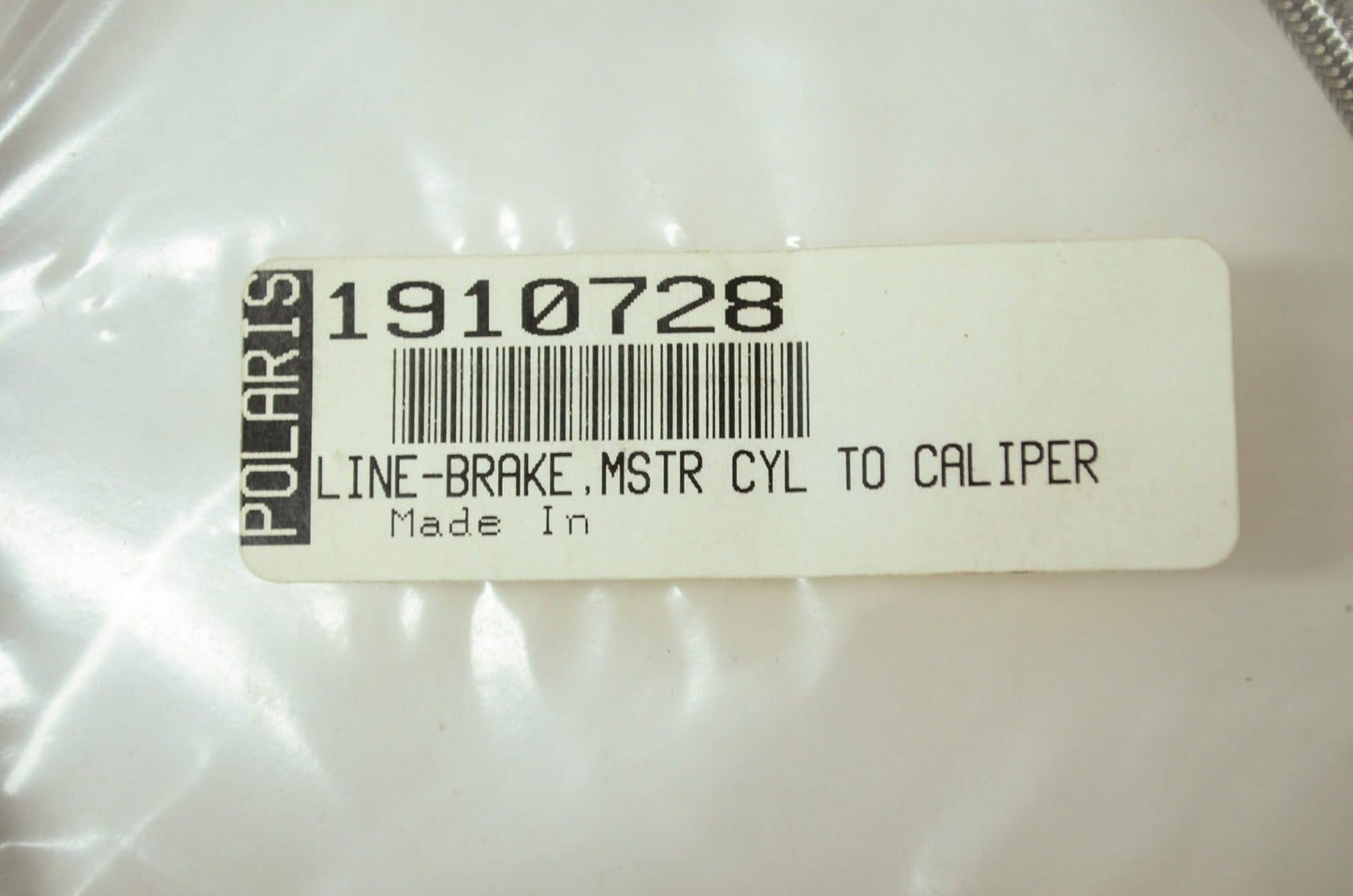 NEW OEM Polaris Brake Line 2003-2007 Predator 500 1910728 NOS