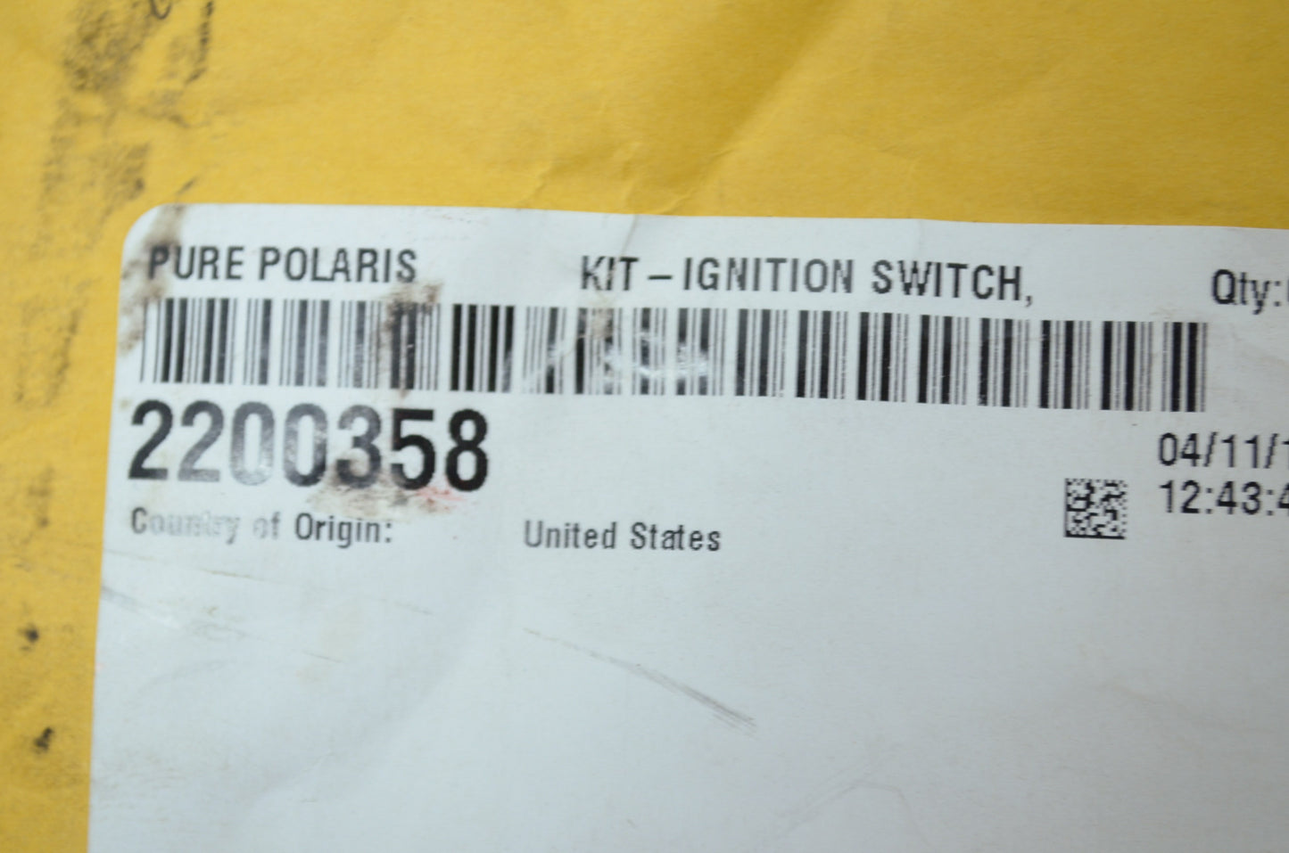 NEW OEM Polaris Ignition Switch 650 RXL Trail Deluxe 500 Classic SKS RMK 2200358