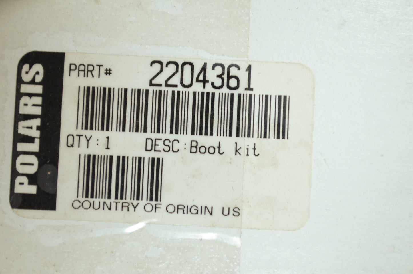 OEM Polaris 2204361 Inboard Boot Kit NOS