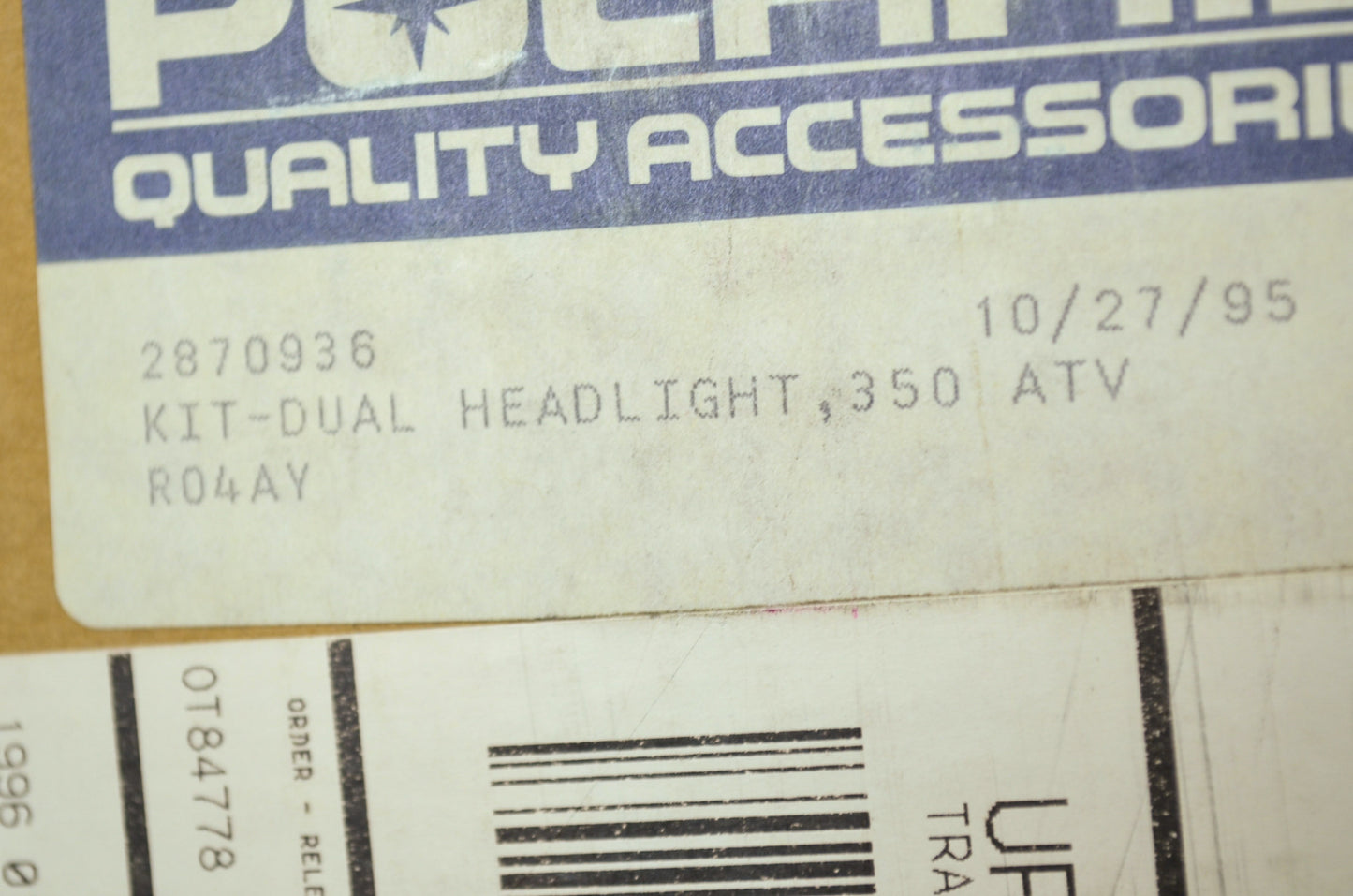 New OEM Polaris Dual Headlight Kit 1991-1992 Trail Boss 350L 4x4 NOS