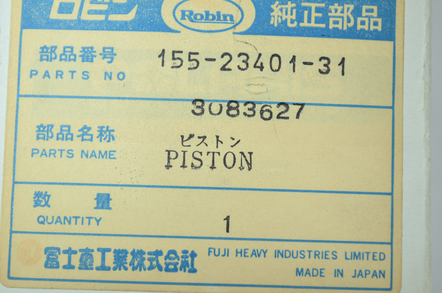 OEM Polaris 3083627 Piston STD NOS