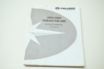 OEM Polaris 9918785 Service Manual 03/04 Predator 500