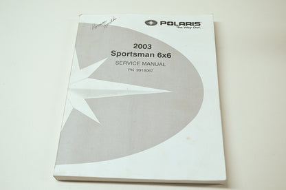 OEM Polaris 9918067 Service Manual 03 Sportsman 6X6 NOS