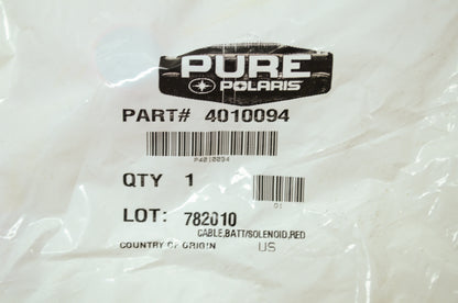 OEM Polaris 4010094 Red Battery Solenoid Cable NOS