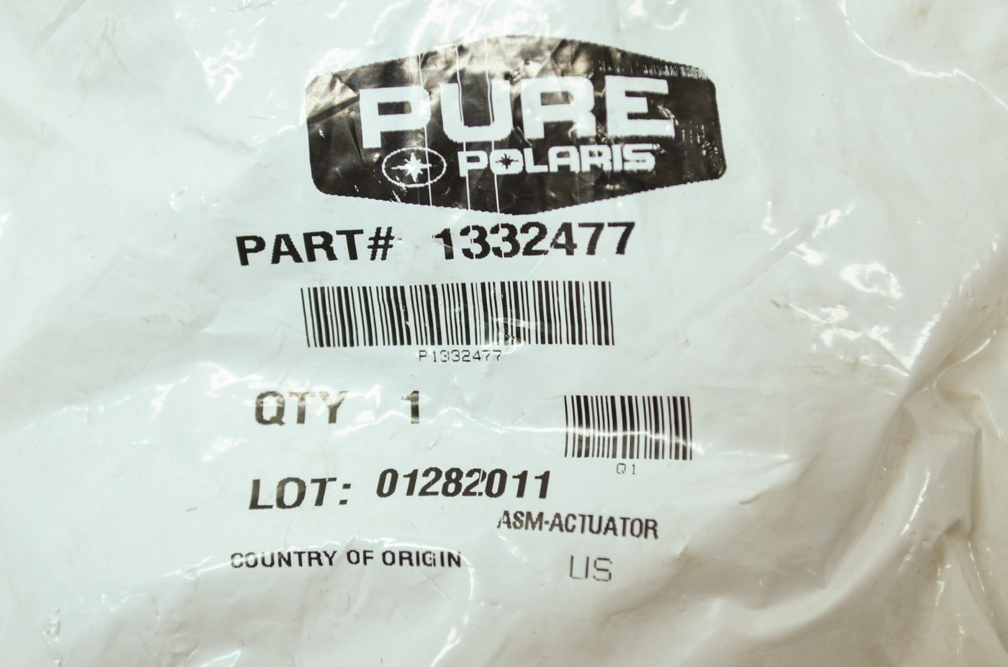 OEM Polaris 1332477 Actuator Assembly NOS