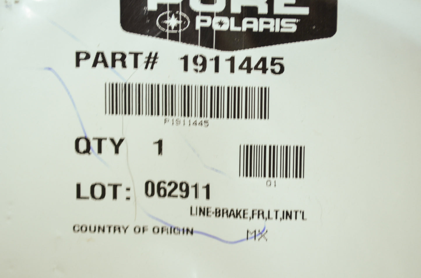 NEW OEM Polaris Front Brake Hose RZR S 800 EFI 1911445 NOS