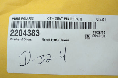 New OEM Polaris Set Pin Kit Ranger 400 500 570 800 EFI 4x4 6x6 2204383 NOS