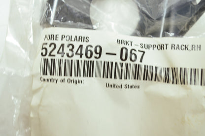 OEM Polaris 5243469-067 Black Right Support Rack Bracket NOS