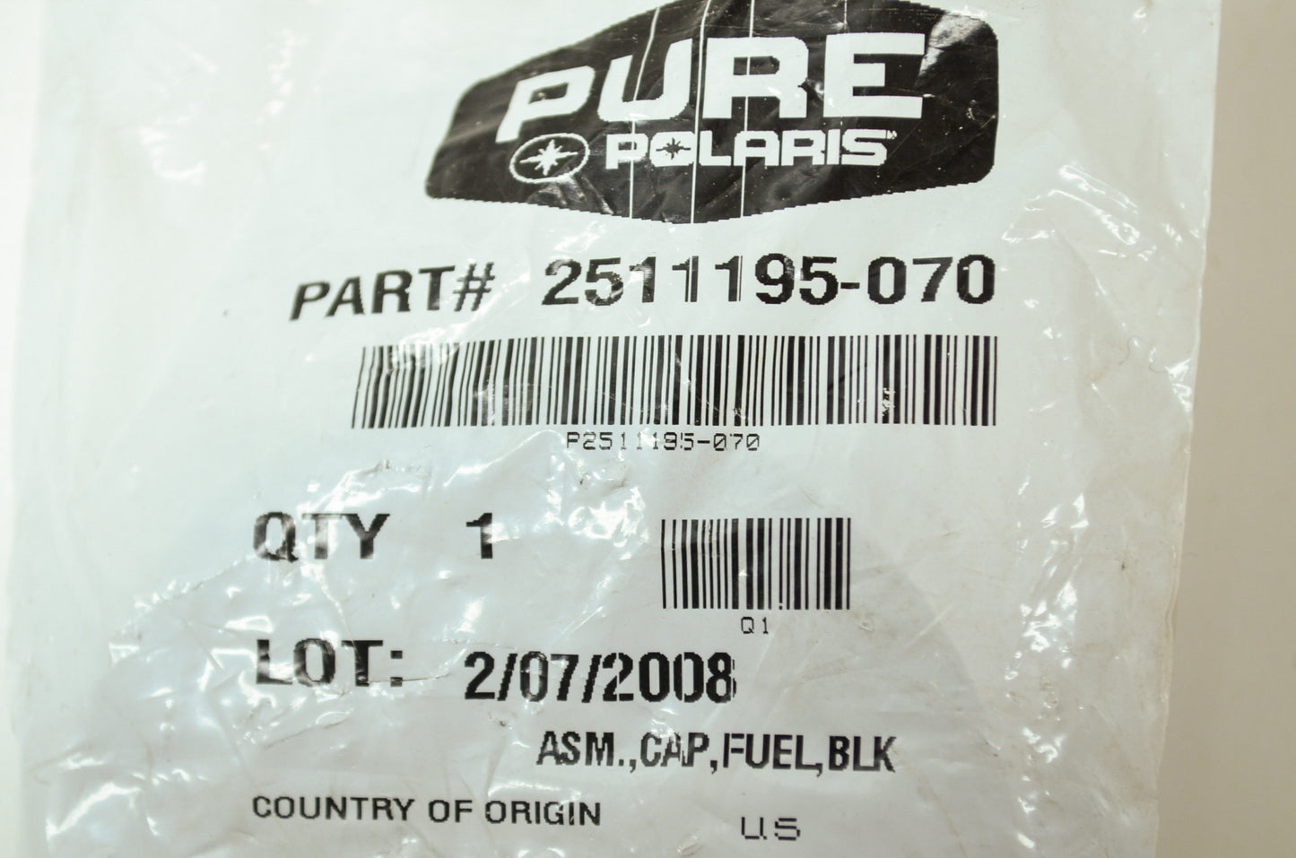 OEM Polaris 2511195-070 Fuel Cap NOS