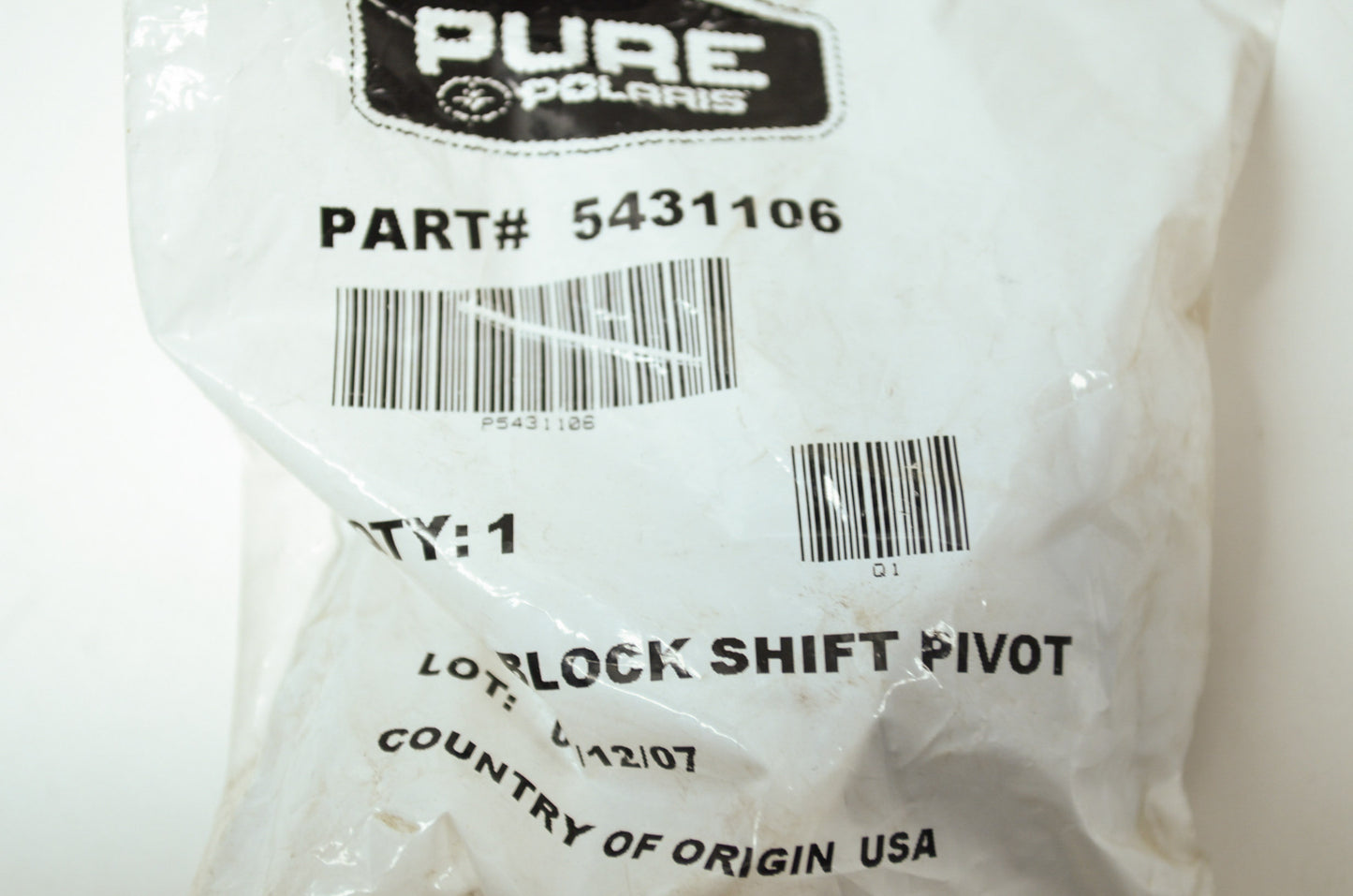OEM Polaris 5431106 Shift Point Block NOS