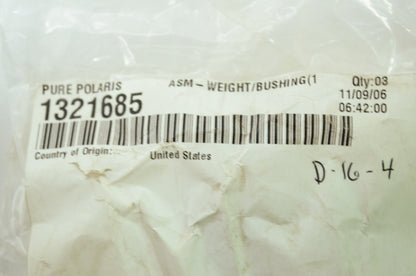 OEM Polaris 1321685 Bushing Weight Assembly 10-54 Qty 3 NOS