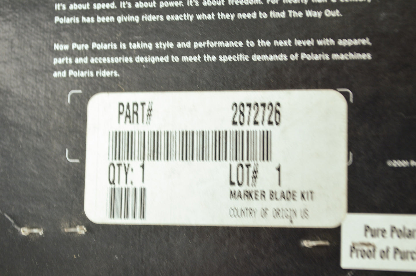 New OEM Polaris Plow Marker Kit NOS