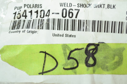 NEW OEM Polaris Shock Bracket Sport Touring Lite Deluxe Indy 340 1541104-067 NOS
