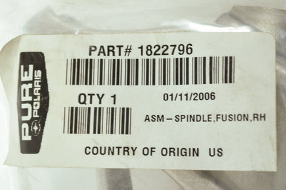 OEM Polaris 1822796 Right Hand Fusion Spindle Assembly NOS
