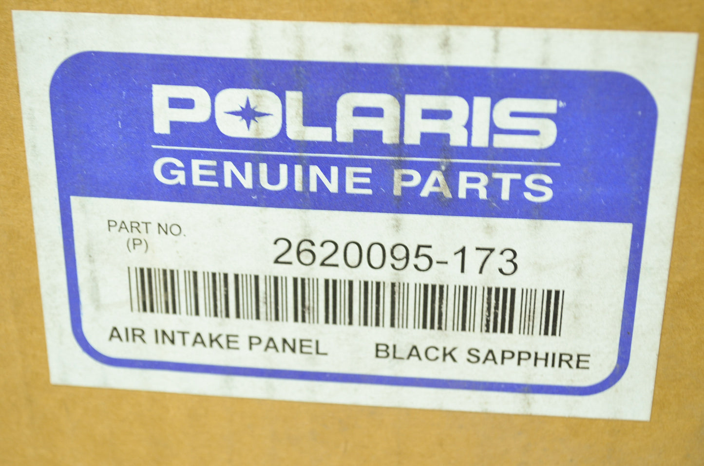 NEW OEM Polaris Air Intake Panel Black Sapphire XLT SKS RMK SP 2620095-173 NOS