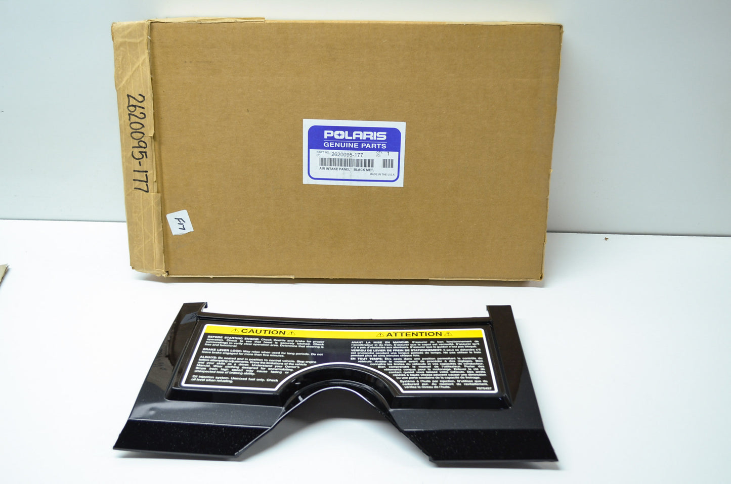 NEW OEM Polaris Air Intake Panel Black XLT SKS RMK SP 2620095-177 NOS