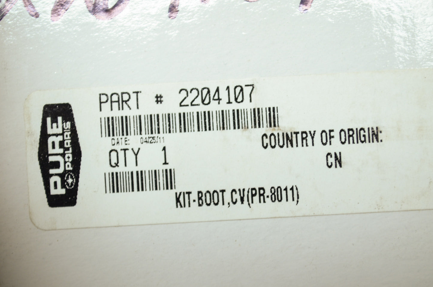 OEM Polaris 2204107 CV Boot Kit NOS