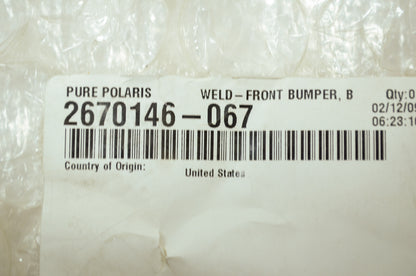 OEM Polaris 2670146-067 Front Bumper NOS
