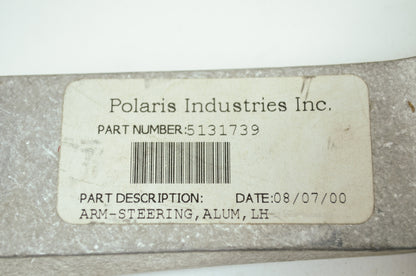 OEM Polaris 5131739 Aluminum Left Hand Steering Arm NOS