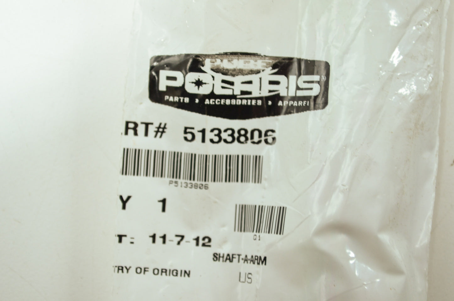 OEM Polaris 5133806 A-Arm Shaft NOS