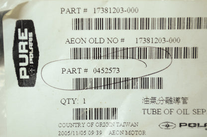 OEM Polaris 452573 Outlet Breather Tube NOS