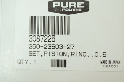 OEM Polaris 3087226 Piston RIng Set .020"/.50MM O/S NOS