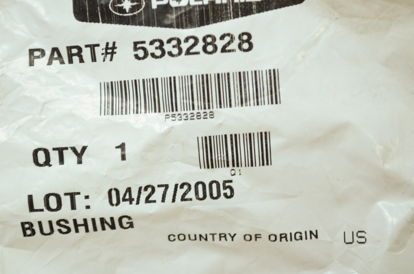 OEM Polaris 5332828 Bushing NOS