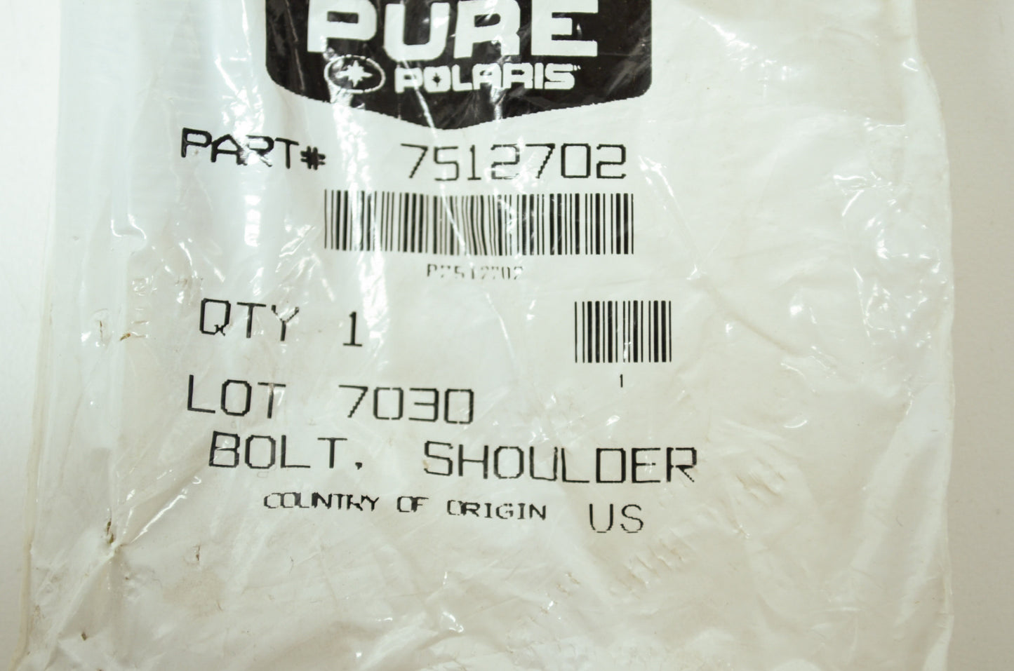 OEM Polaris 7512702 Shoulder Bolt NOS