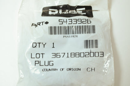 OEM Polaris 5433926 Oblong Plug NOS