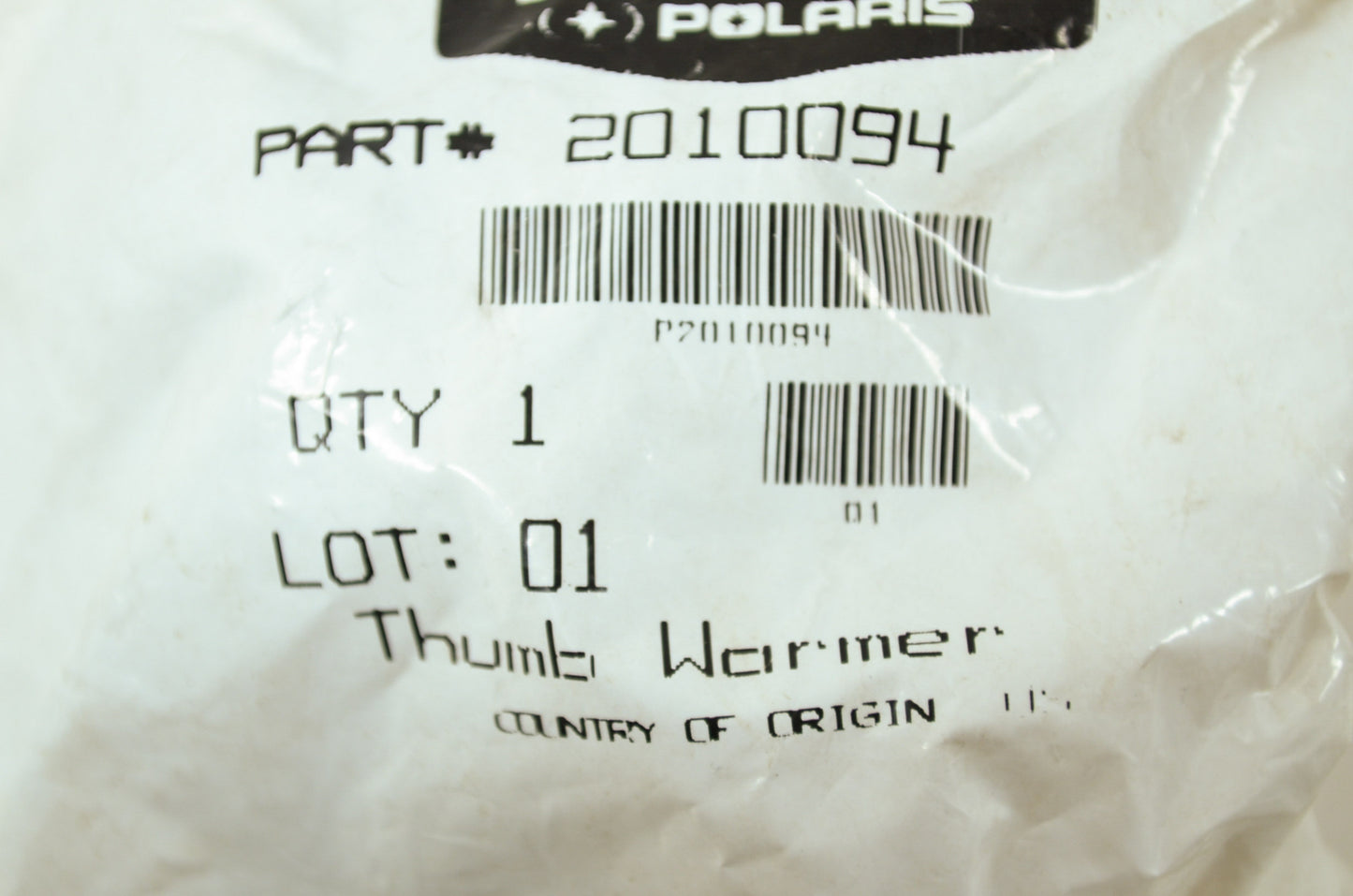 New OEM Polaris 2010094 Throttle Lever w/ Warmer NOS