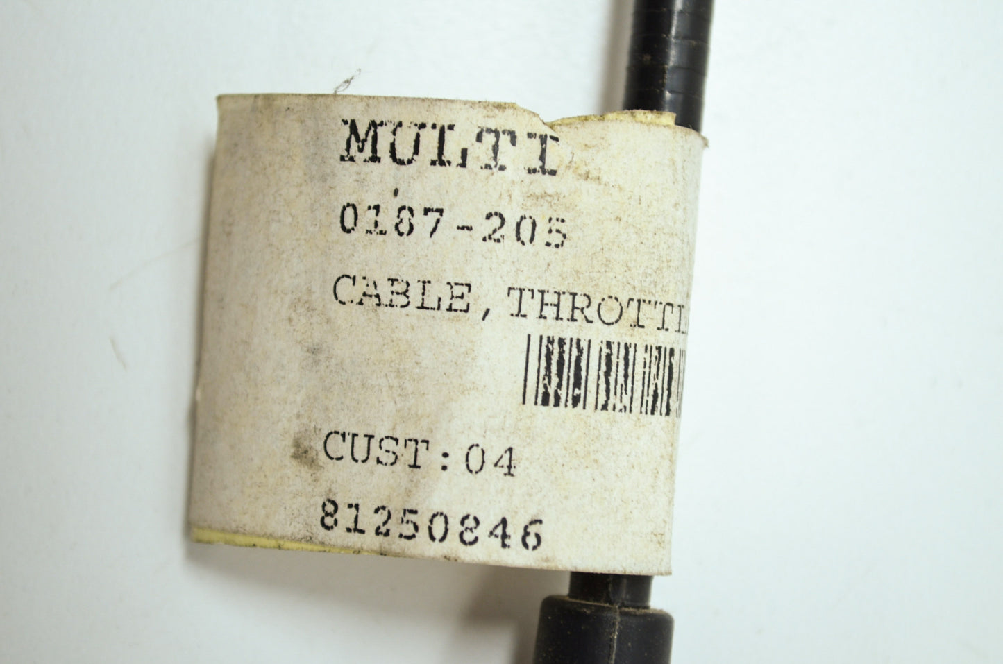 OEM Arctic Cat 0187-205 Throttle Cable VM34 NOS