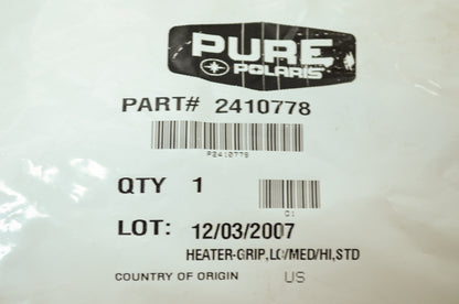 New OEM Polaris Hand Warmer NOS
