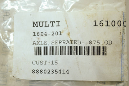 OEM Arctic Cat 1604-201 Serrated Axle .875 OD NOS