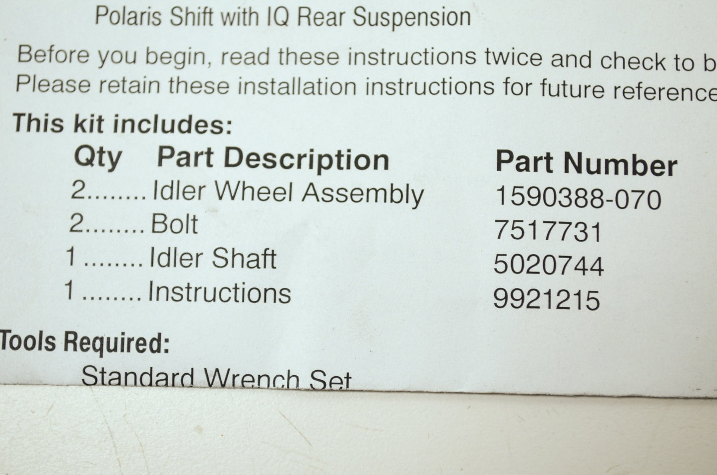 OEM Polaris 2876337 Rear Outer Wheel