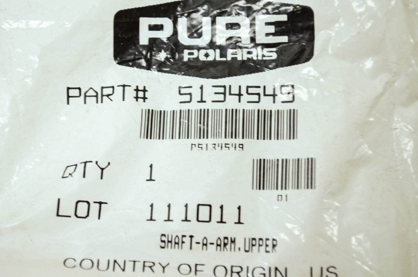 OEM Polaris 5134549 Upper A-Arm-Shaft NOS