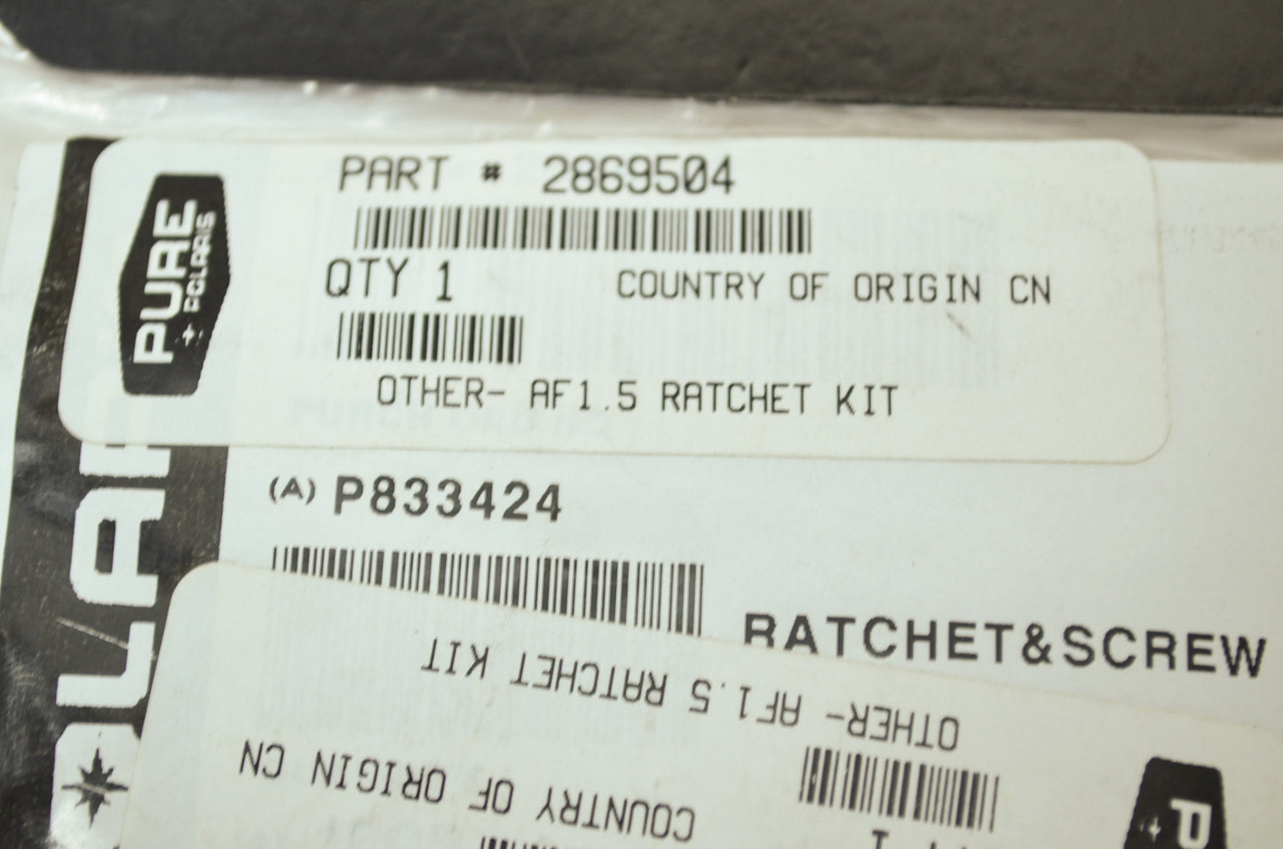 NEW OEM Polaris Ratchet Kit 2869504 NOS