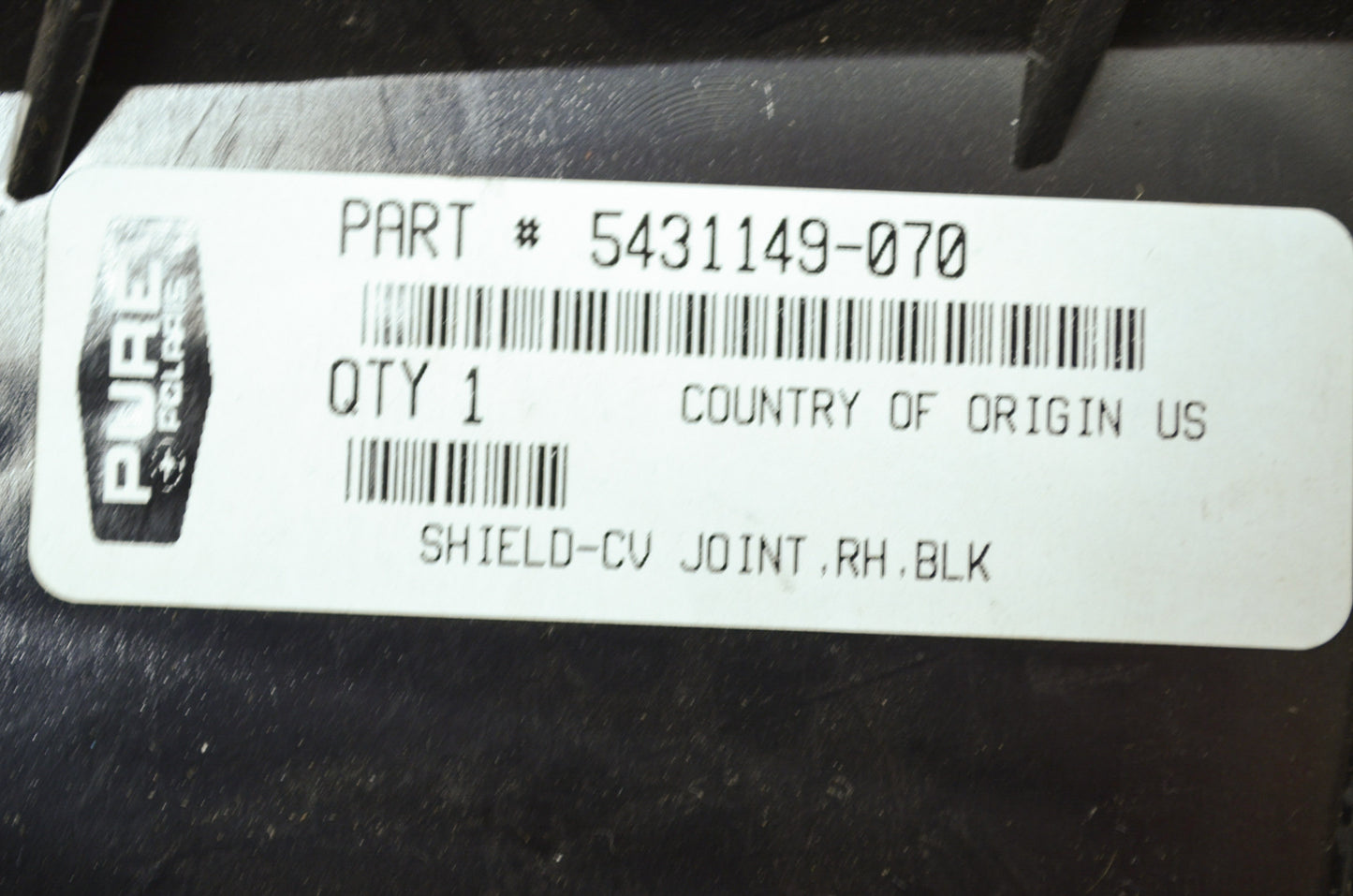 OEM Polaris 5431149-070 Black Right CV Joint Shield NOS