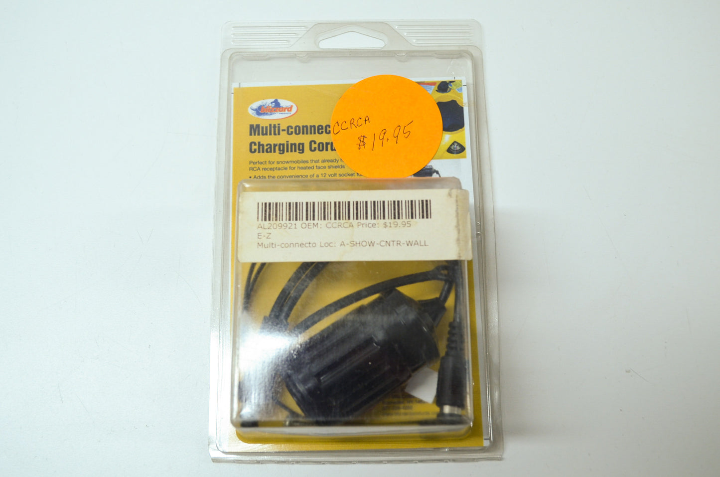 Blizzard CCRCA Snowmobile Charging Cord NOS
