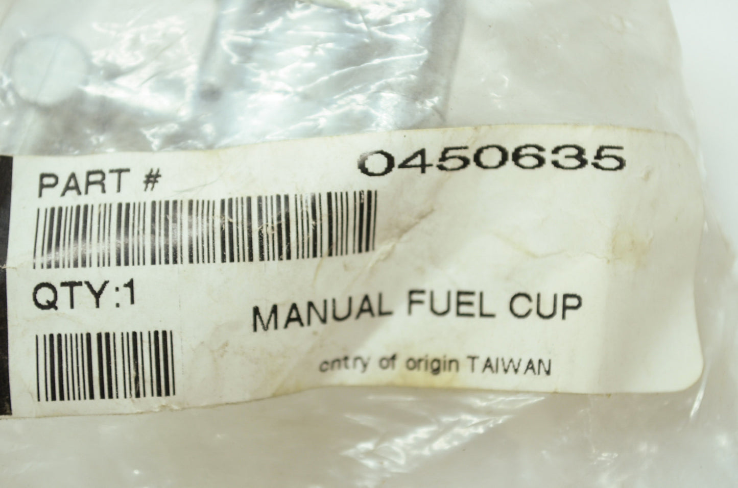 NEW OEM Polaris Manual Fuel Cup 2001-2002 Sportsman 90 0450635 NOS