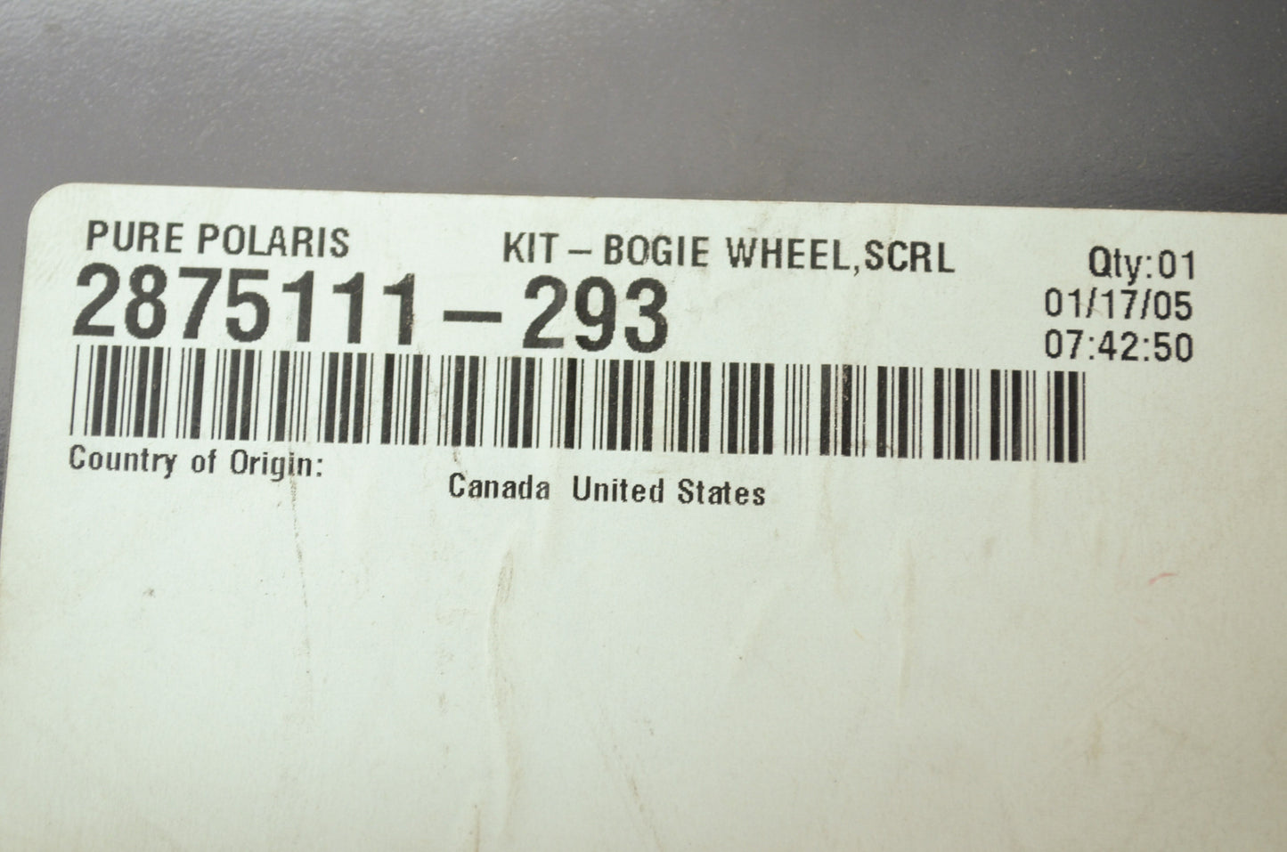 NEW OEM Polaris Bogie Wheel Kit Fusion RMK Indy 2875111-293 NOS