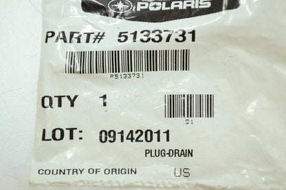 OEM Polaris 5133731 Drain Plug NOS