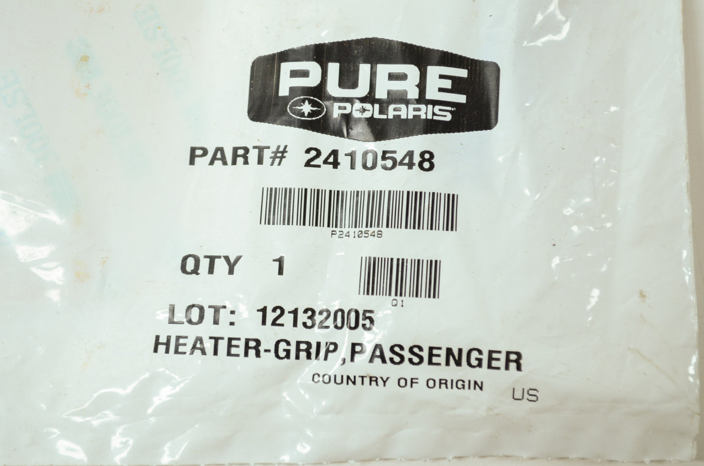 OEM Polaris 2410548 Passenger Grip Heater NOS