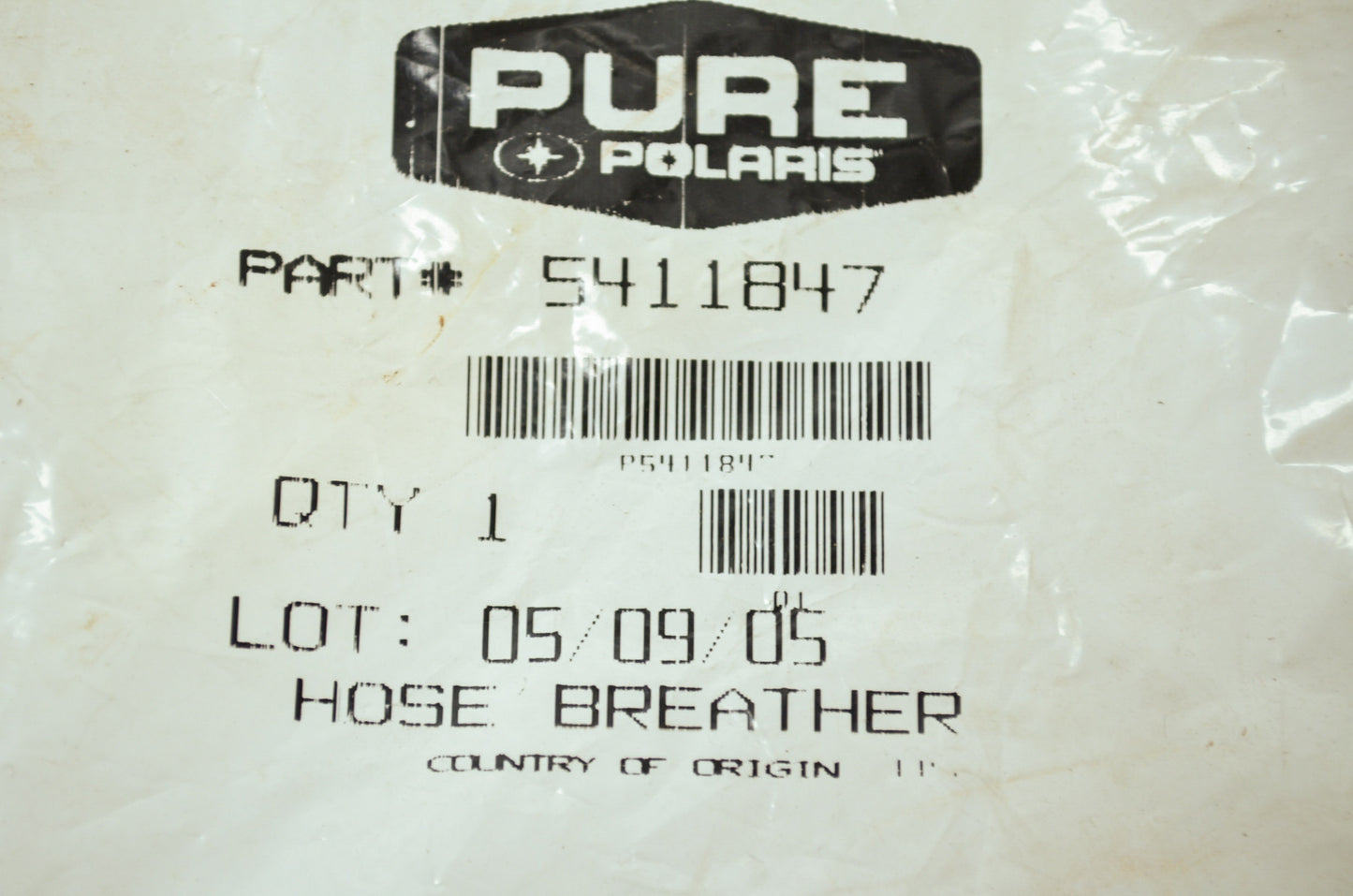 NEW OEM Polaris Breather Hose Scrambler Magnum Sportsman 500 4x4 5411847 NOS