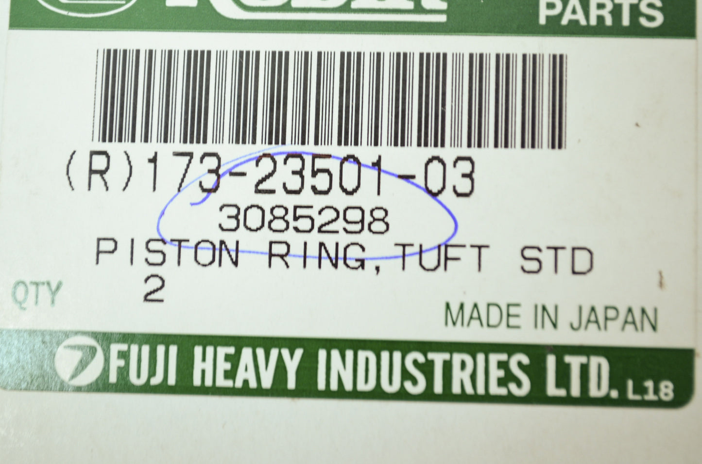 NEW OEM Polaris Piston Ring Set 3085298 NOS
