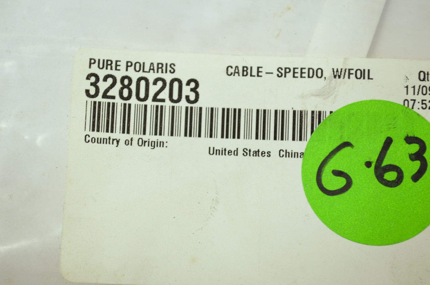 NEW OEM Polaris Speedometer Cable Storm SKS Ultra SPX XCR 600 700 800 3280203 NO