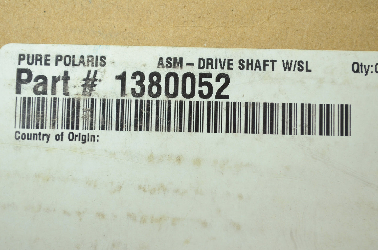 NEW OEM Polaris Drive Shaft Trail Big Boss Sportsman 4x4 250 350L 1380052 NOS